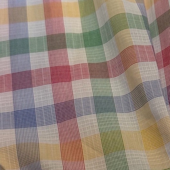 MINE Men’s Size XL  Multi-Color Pastel Gingham Plaid Button-Down Shirt - Picture 7 of 16
